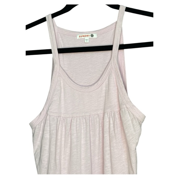 Sundry from Anthropologie Pink Tiered Dress size 1 Small - Picture 3 of 4